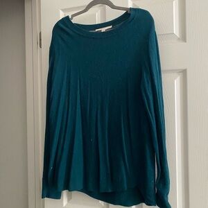 LOFT Deep Teal Knit Sweater XL